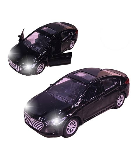 iShopping - Planet X Hyundai Elantra 1:32 Mini Die Cast Car Black (PX-12090)