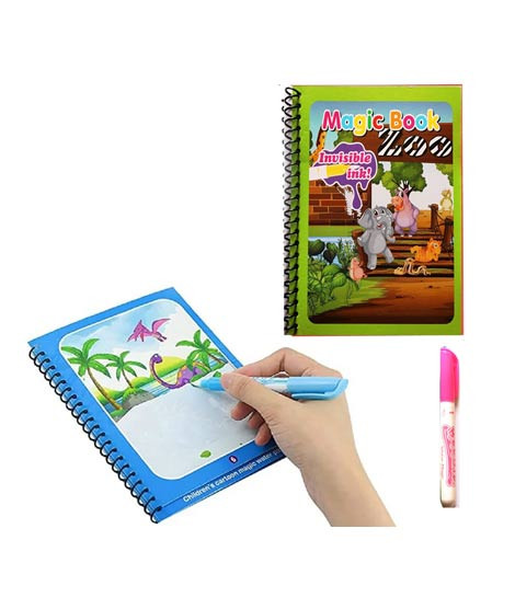 iShopping - Planet X Reusable Magic Water Coloring Book With Pen For Kids (PX-12082)