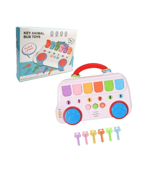 iShopping - Planet X Animal Sounds Key Bus Toy For Kids (PX-12234)