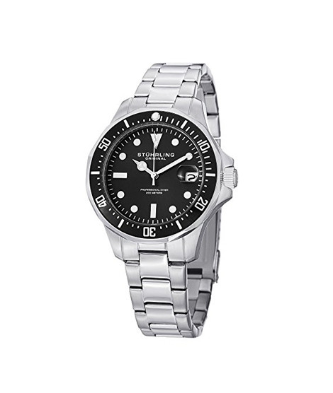 iShopping - Stuhrling Original Aquadiver 664 Men's Watch Silver (664.01) 