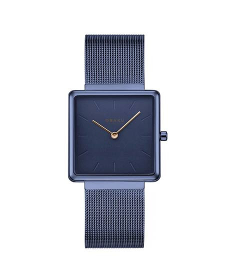 iShopping - Obaku Kvadrat Watch For Women Navy Blue (V236LXLLML)