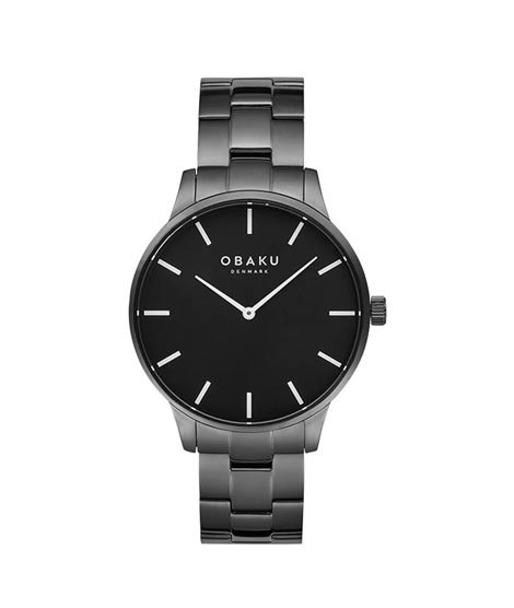 iShopping - Obaku Tang Dark Quartz Watch For Men Black (V260GXBBSB)