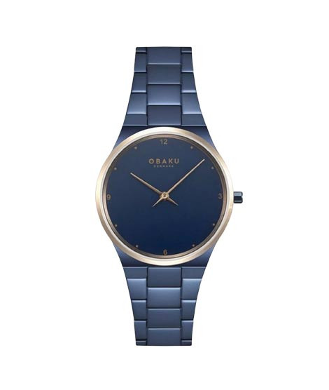 iShopping - Obaku Classic Watch For Women Silver Blue (V305LXSLSL)