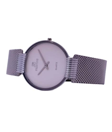 iShopping - Prestige Quartz Watch For Men Silver (PR3375M-01)