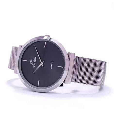 iShopping - Prestige Quartz Watch For Men Silver (P3429M-04)