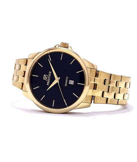 iShopping - Prestige Quartz Watch For Men Gold (P3432M-14)