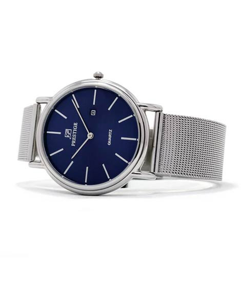 iShopping - Prestige Quartz Watch For Men Silver (PR-3466M-03)