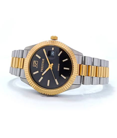iShopping - Prestige Quartz Watch For Men Two Tone (P3474M-09)