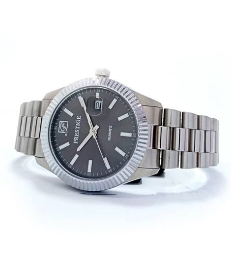 iShopping - Prestige Quartz Watch For Men Silver (P3474M-04)