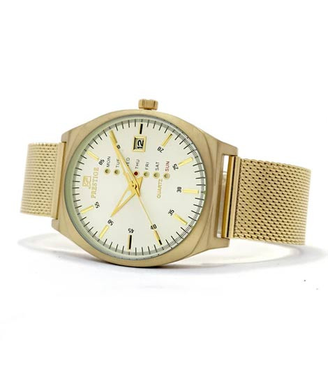 iShopping - Prestige Quartz Watch For Men Golden (P3523M-13)