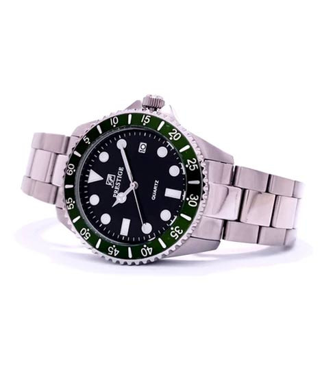 iShopping - Prestige Quartz Watch For Men Silver (P3599M-02)