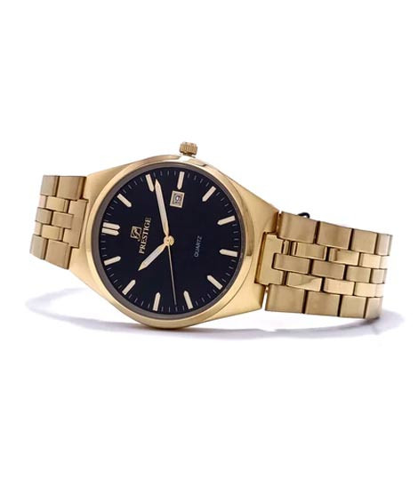 iShopping - Prestige Quartz Watch For Men Gold (P3643M-14)