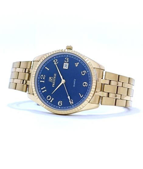 iShopping - Prestige Quartz Watch For Men Gold (P3647M-15)
