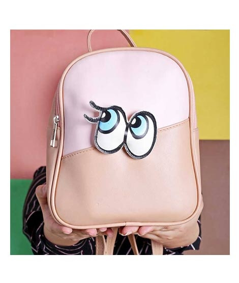 iShopping - Rangoon Rolling Eyes Mini Backpack For Women Brown