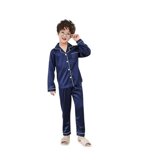 iShopping - RGShop Silk Kids Pajama Shirt Night Suit