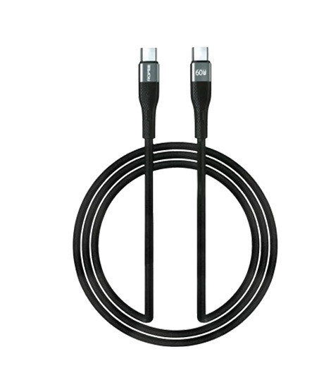 iShopping - Rofee 60W C Type to C Aluminum Alloy Smart & Fast Data Cable 1.2M Black (502-C)