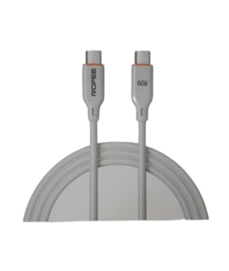 iShopping - Rofee 60W C Type to C Smart and Fast Data Cable 1.2M White (501-C)