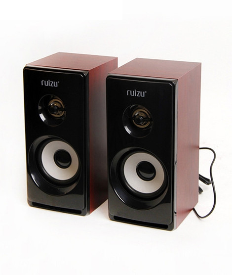 iShopping - Ruizu Usb Multimedia Speaker Black & Brown (Rs-810)
