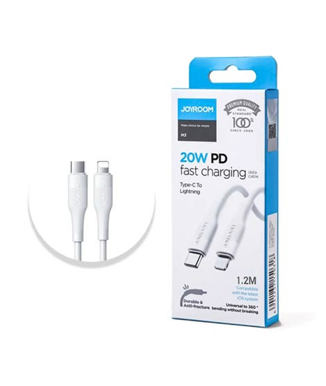 iShopping - Joyroom Type-C To Lightning 1.2m Charging Cable White (S-1224M3)