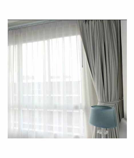 iShopping - Sajid Zaib Panel Curtain Shafoon Grey Pack of 2