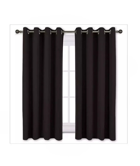 iShopping - Sajid Zaib Velvet Jacquard Curtains 2 Pcs Brown