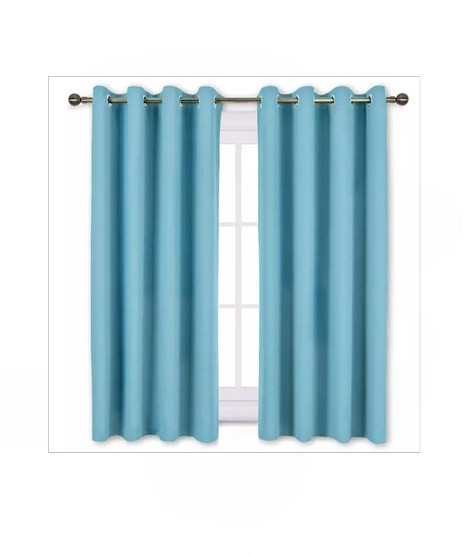 iShopping - Sajid Zaib Velvet Jacquard Curtains 2 Pcs Turquoise