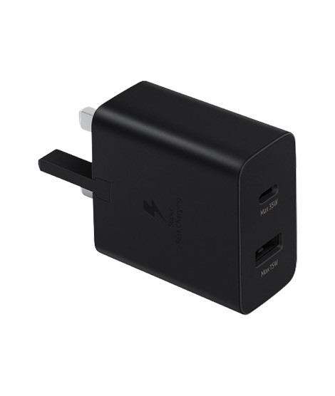 iShopping - Samsung 35W PD 3 Pin Charging Adapter Black