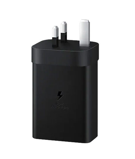 iShopping - Samsung 65W 3 Pin Power Adapter Trio Black - New