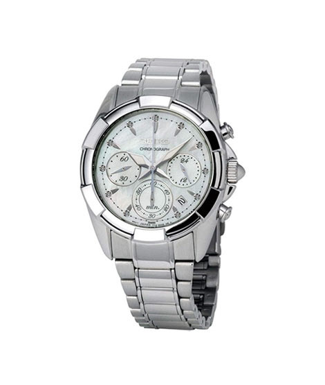iShopping - Seiko Chronograph Quartz Women's Watch Silver (SRW807P1)