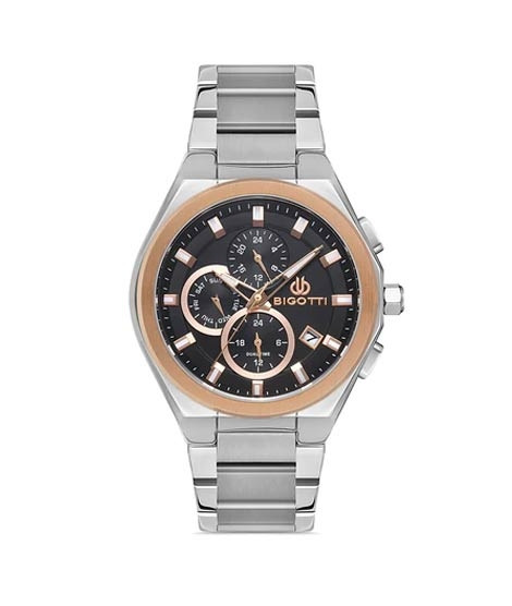 iShopping - Bigotti Stainless Steel Men's Watch Silver (BG.1.10351-4)
