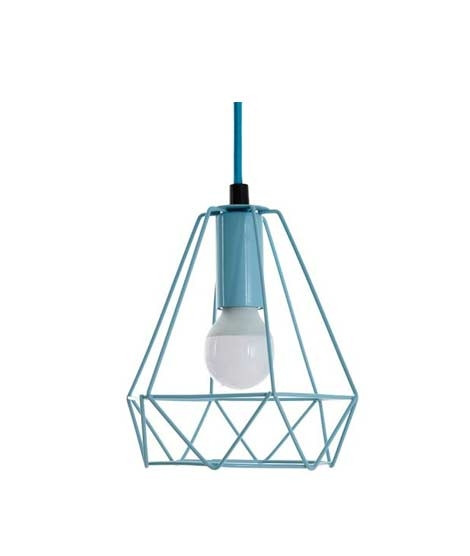 iShopping - Premier Home Beli Metal Wire Pendant Light - Blue (2502158)