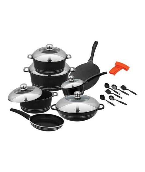iShopping - Sonex Italia Die Cast cookware Gift Set - Black