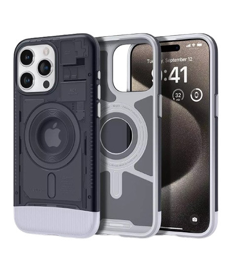 iShopping - Spigen Classic C1 MagFit Case For Apple Iphone 15 Pro Graphite (AGL06742)