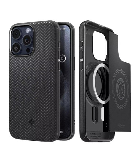 iShopping - Spigen Mag Armor Magfit Case For Apple iPhone 15 Pro Max Matte Black (ACS06597)