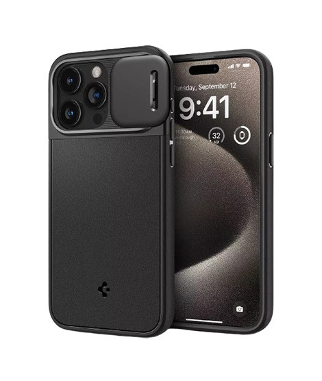 iShopping - Spigen Optik Armor MagFit Case For Apple Iphone 15 Pro Black (AGL07184)