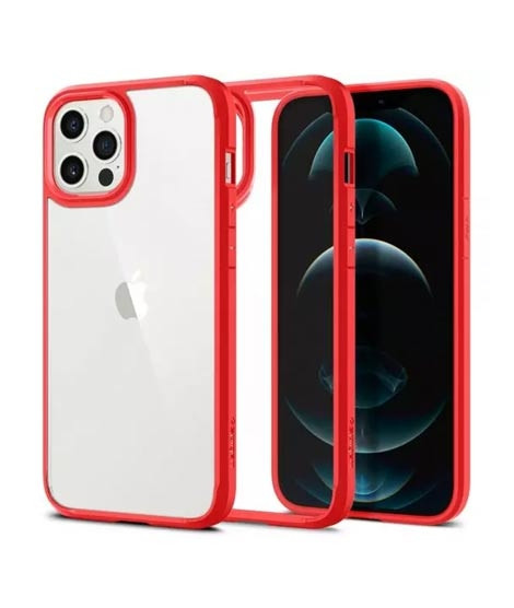 iShopping - Spigen Ultra Hybrid Case For iPhone 12 Pro Max - Red