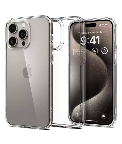 iShopping - Spigen Ultra Hybrid Clear Case For Apple iPhone 15 Pro (ACS06707)