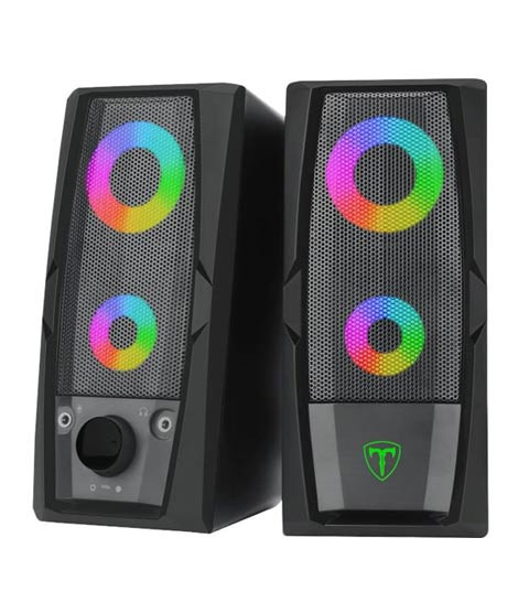 iShopping - T-Dagger Matrix RGB Speaker - Black (T-TGS550)