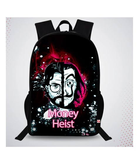 iShopping - Traverse Money Heist Digital Printed Backpack (T789TWH)