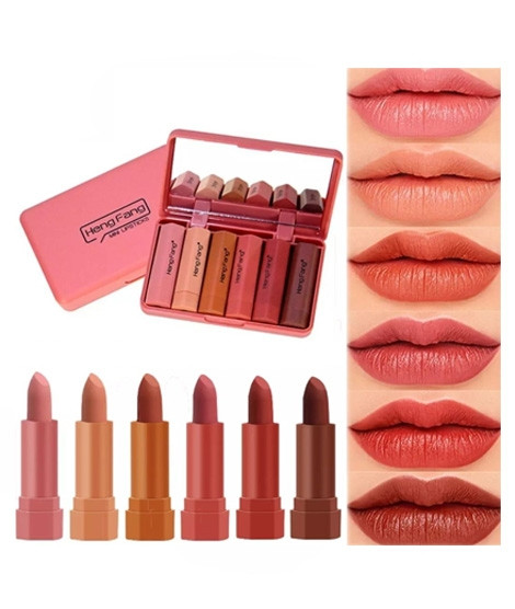iShopping - Telemall Henfang Waterproof Matte Lipstick 6pcs