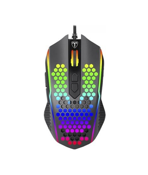 iShopping - T-Dagger Imperial Honeycomb RGB Wired Gaming Mouse - Black (TGM310)
