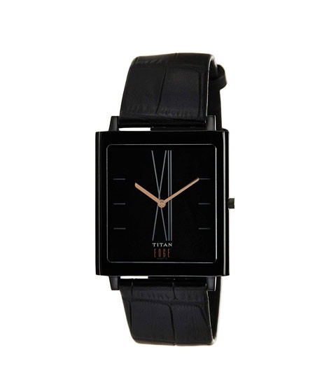 iShopping - Titan Edge Men's Watch Black (1599NL01)