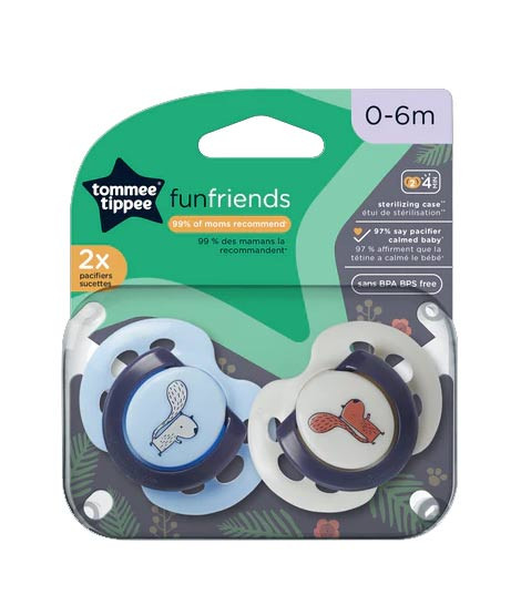 iShopping - Tommee Tippee Fun Style Pacifiers 0-6M Pack Of 2 (TT 533453)