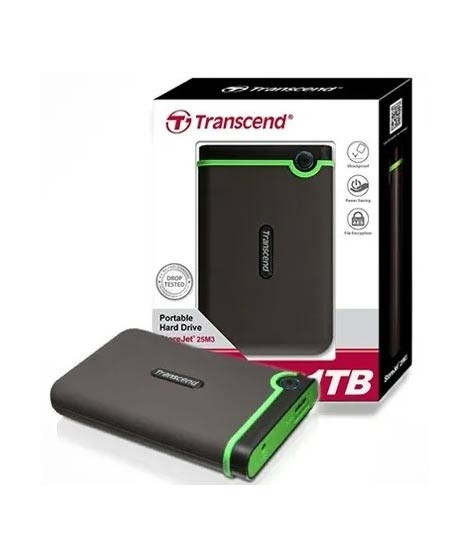 iShopping - Transcend StoreJet 1TB External HDD (25H3)