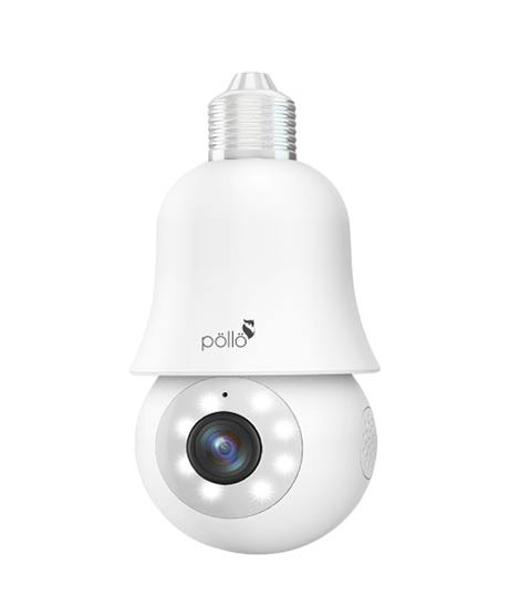 iShopping - Pollo Indoor Light Bulb PTZ Camera (PLC-HS301B)