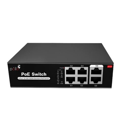 iShopping - Pollo 6 Port Gigabit AI PoE Network Switch (PLN-1104GB)