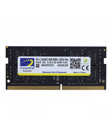 iShopping - TwinMOS 3200MHz 8GB DDR4 U-DIMM Notebook Memory (MDD48GB3200N)