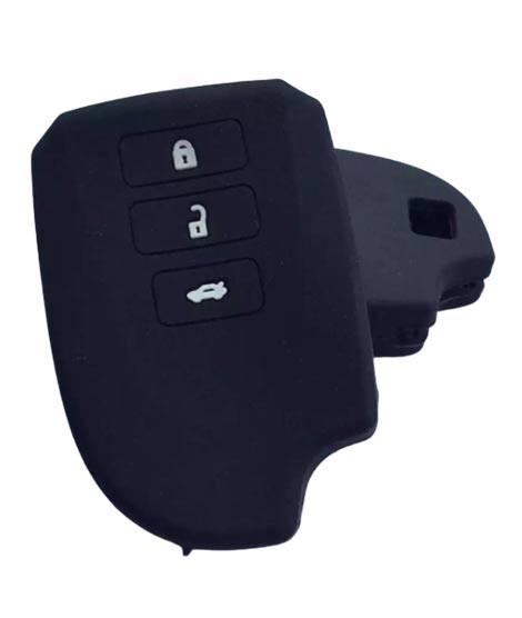 iShopping - Ferozi Traders 3 Button Silicone Key Cover Case For Toyota Yaris