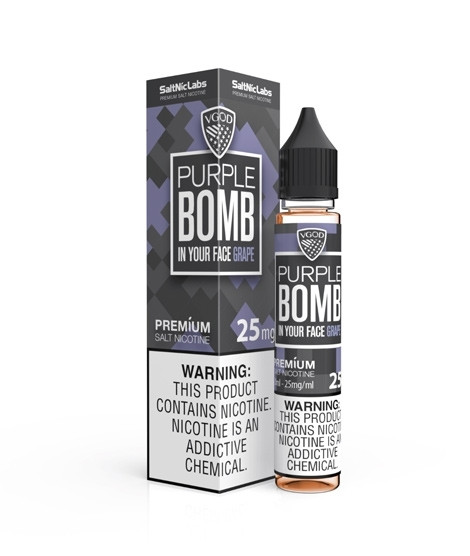 iShopping - VGOD Purple Bomb In Your Face Grape SaltNic Pod Flavour 3mg