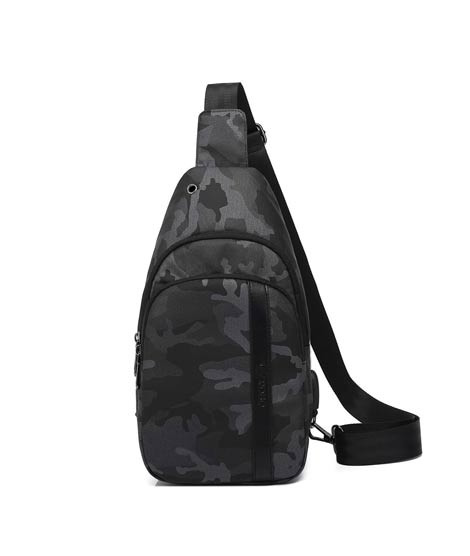 iShopping - Poso Casual Chest Bag For Men Army Grey (PS-326)